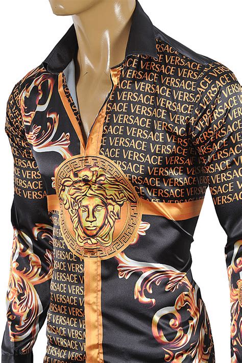 versace man clothes|versace fitted shirts for men.